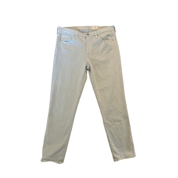 Women 30 AG Adriano Goldschmied The Prima Crop Cigarette Light Blue Pants - Picture 1 of 7